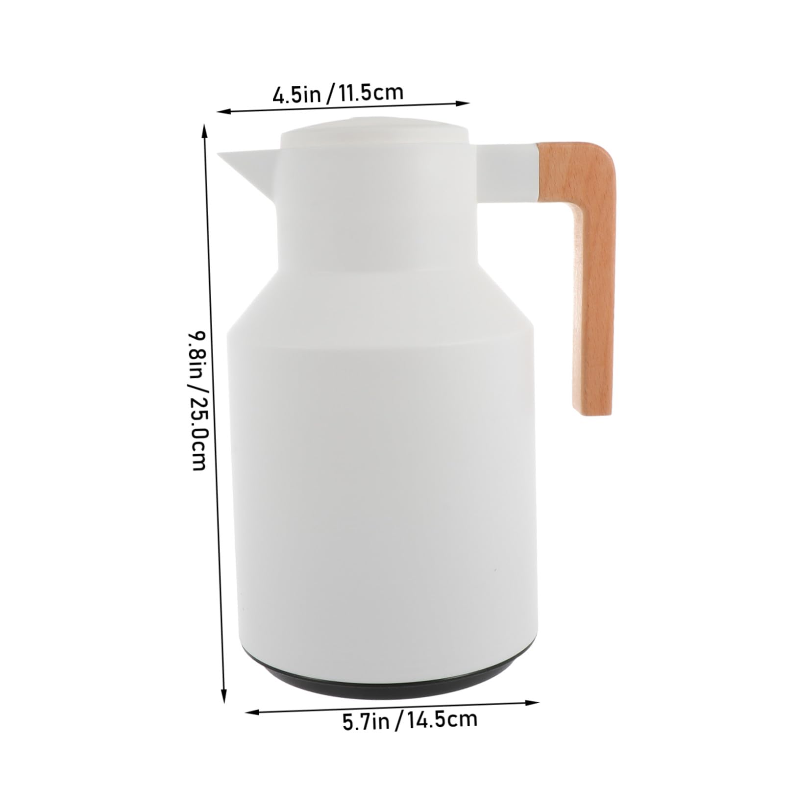 ULTECHNOVO 1pezzi Bottiglia Termica d Acqua Isolante Bollitore Termico Manico Comodo per Bevande Calde e Fredde Vetro Resistente Leggera e Facile da Trasportare