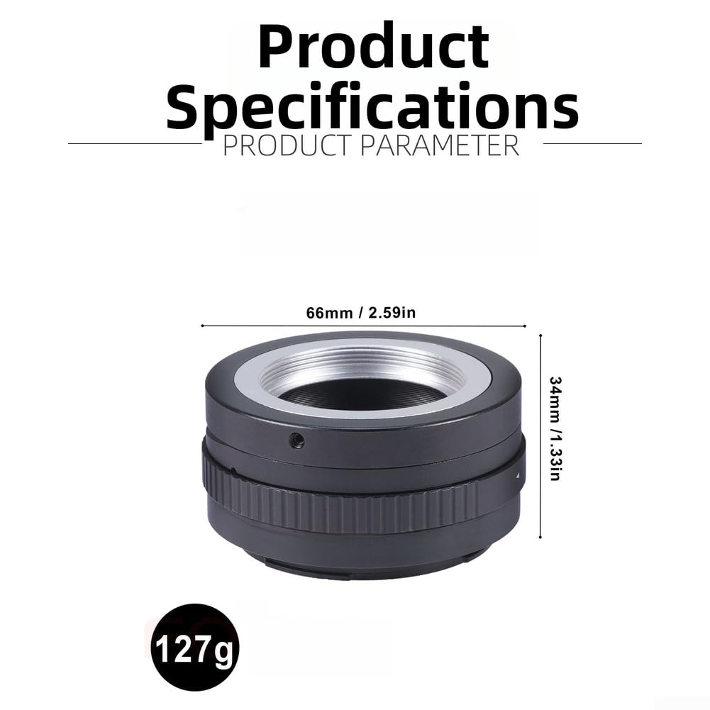Adattatore obiettivo per Takumar Helios-44-2 a Z-Mount | Su misura per Takumar e Helios-44-2, controllo manuale completo, design infinito e robusto