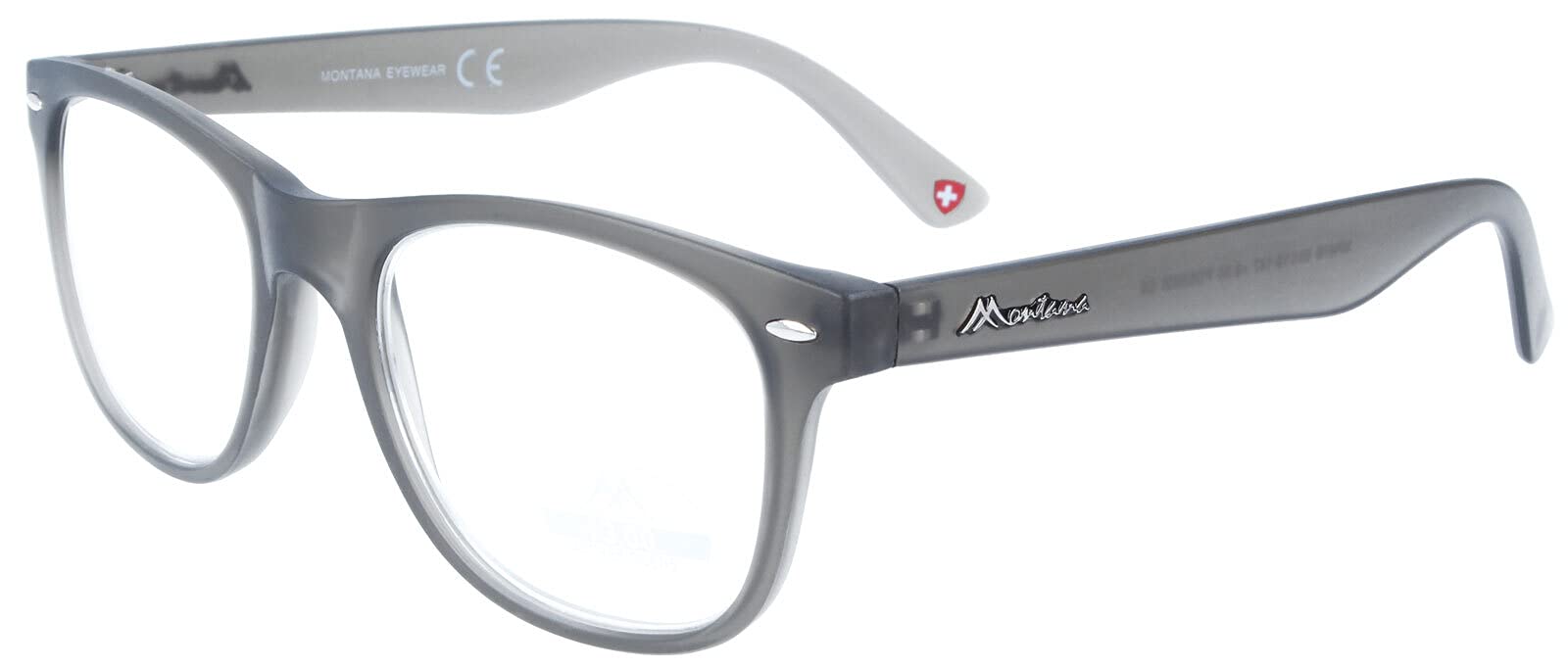 Montana Reading Glasses MR67B Grey Men Women +2.00