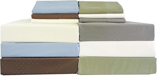 Miniatura 2 de sheetsnthings Marfil - Juego de sábanas de tamaño matrimonial de 600 hilos, sin arrugas, mezcla de algodón, juego de sábanas de 4 piezas (bolsillo