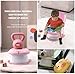 Travel Potty for Toddler Portable Foldable Potty Training Toilet for Boys Girls Baby Kids Children Indoor Outdoor,Pink