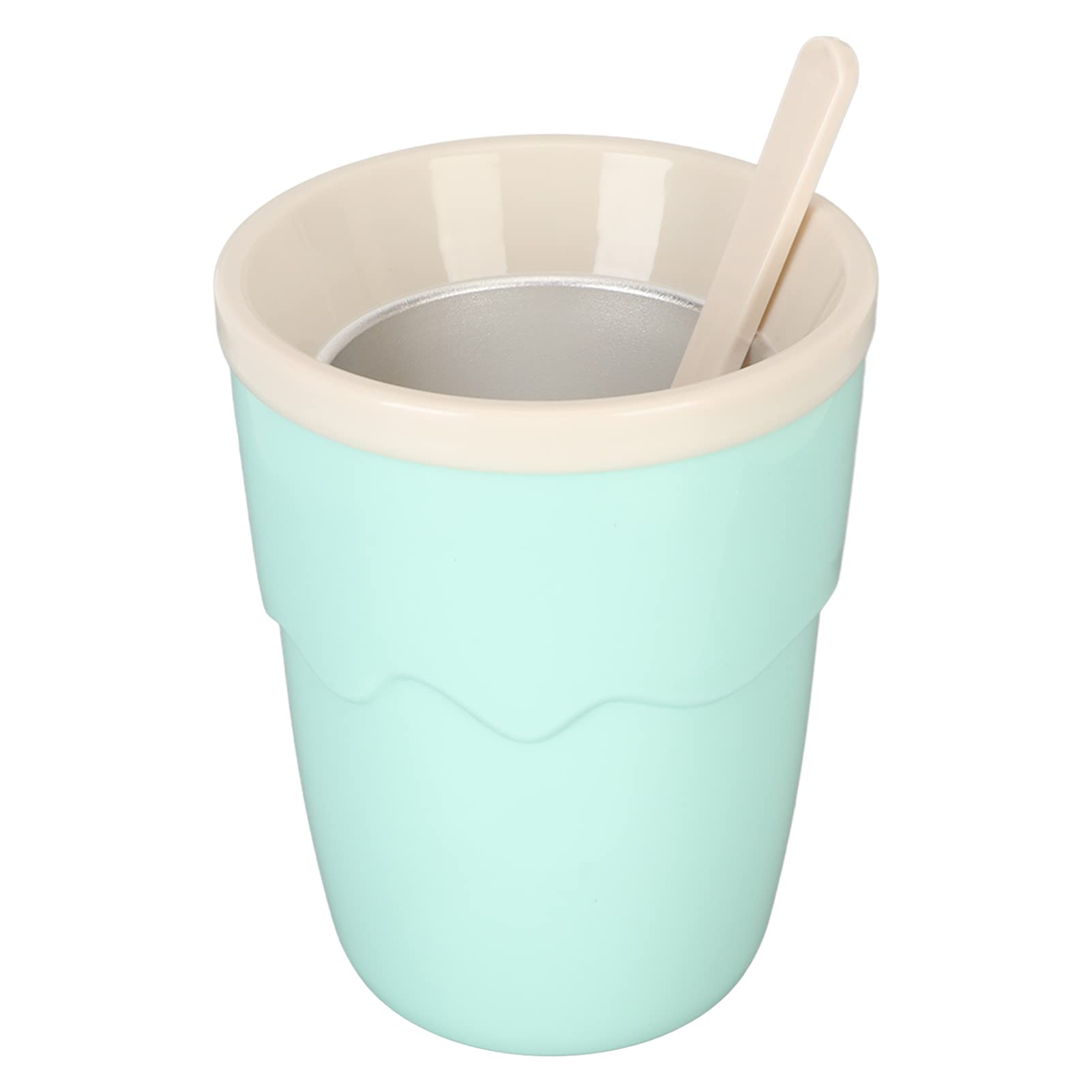 PssoppSlushy Cup Slushie Cup Slush Ice Cream Cup Portable Squeeze Cup Squeeze Slushy Maker Cup for Kids Homemade Summer DIY Milk Shake Ice Cream Maker (Green)