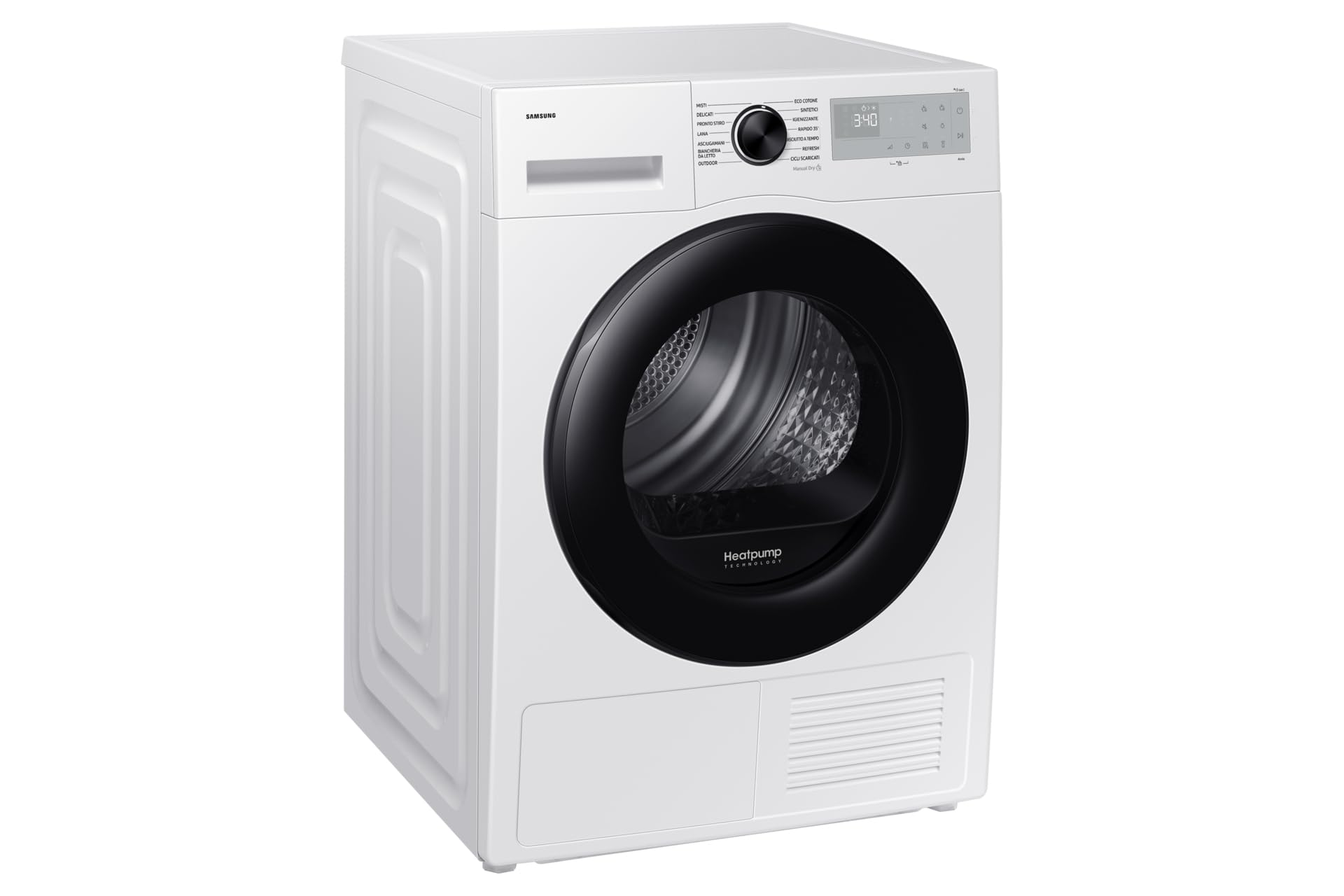 DV90DG52A0AHET - Asciugatrice 9 Kg, con Pompa di Calore, Libera Installazione, Classe energetica A+++