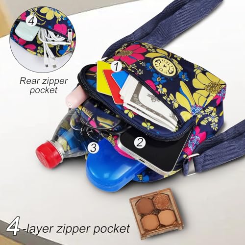 Crossbody Bag, Crossbody Purse Shoulder Crossbody Bag with Multiple Zipper Pockets for Women, Crossbody Handbag4