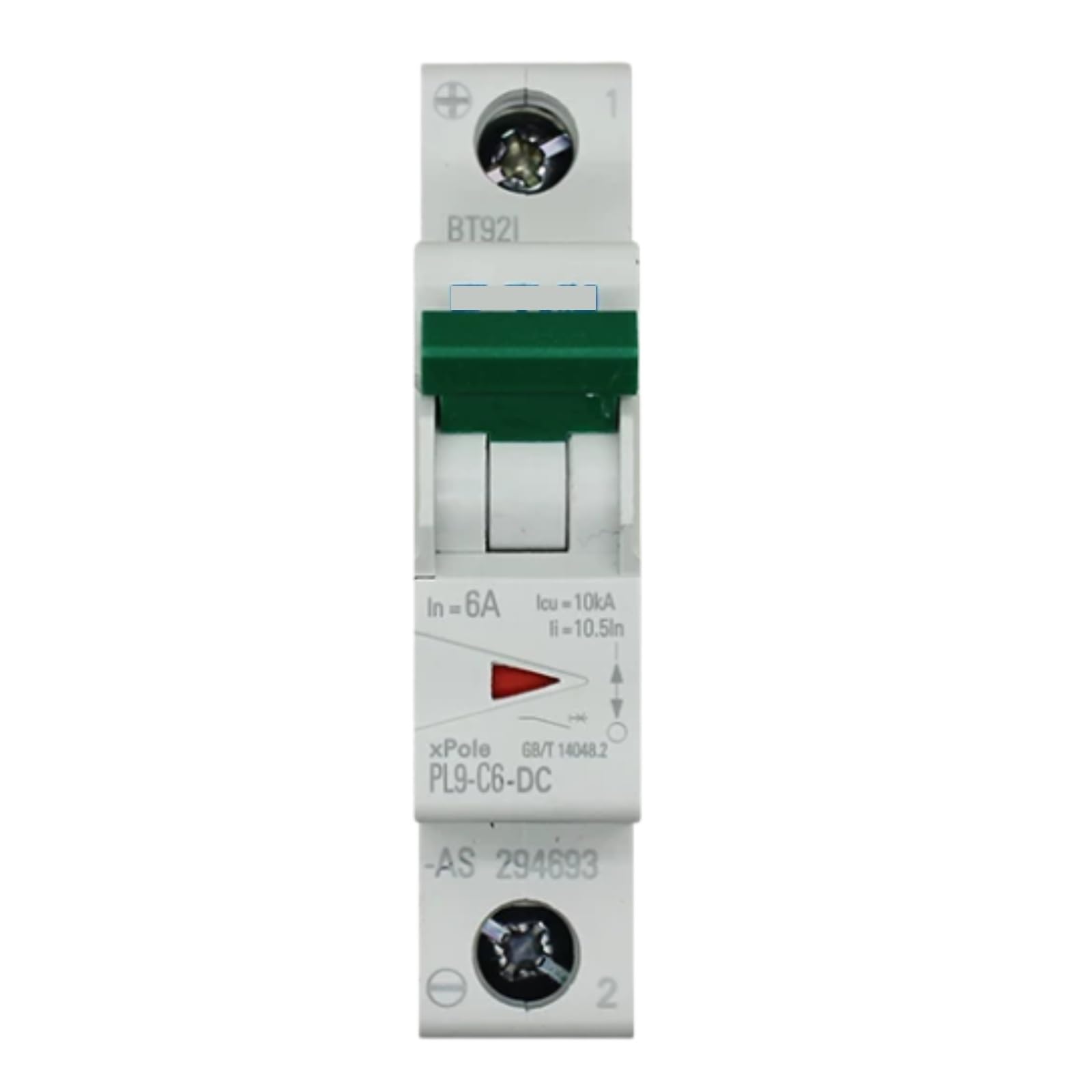 HKEJSJWA Circuit Breaker PL9-C6-DC, 6A 1P Leakage Circuit Breaker Switch