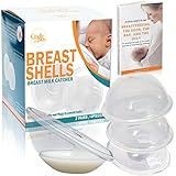 Breast Milk Catcher for Breastfeeding - Pack of 4 I Breast Shells Milk Collector for Breastmilk with