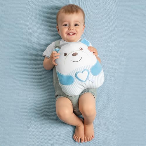Chicco Ours de méditation câlin, Peluche électronique Doux pour Enfants, Rembourrage Doux, 20 Minutes de Musique relaxante et méditative, lumière Douce, Lavable en Machine, 0 Mois +, Bleu