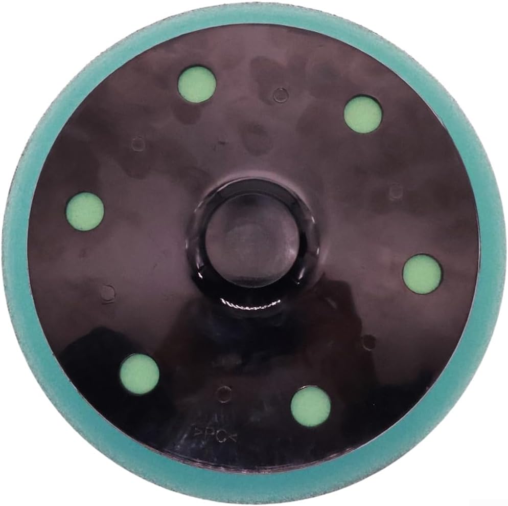 9 Inch Sponge Sanding Disc with Sticky Back, Hole- Flocking Polishing Pad Wall Smoothing, Beveled Sander Attachment Delicate Surfaces