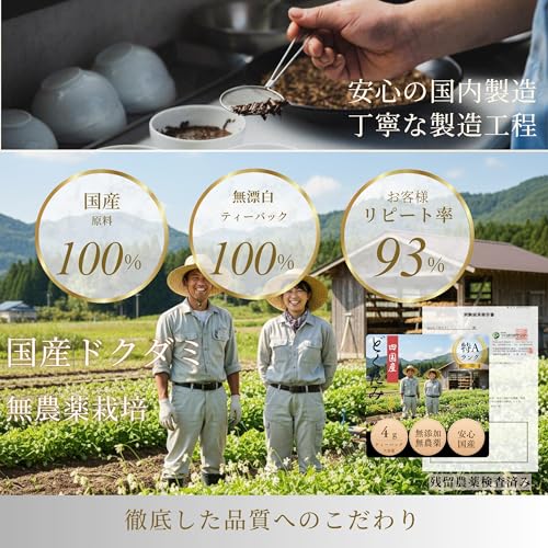 Neith 国産無農薬どくだみ茶 80g