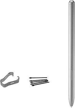 Galaxy Tab S10 FE S Pen for Samsung Galaxy Tab S10 FE Stylus Pen Replacement + Free 5 Tips for Samsung Galaxy Tab S10 FE Plus Stylus Pen Silver