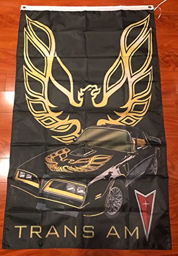 PureZoneA Trans AM Flag Banner Sign 3 ft X 5 ft Pontiac Smokey and The Bandit