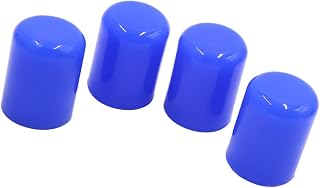 Hihaha 4 tapones de silicona de 19 mm para manguera de vacío, color azul, material duradero