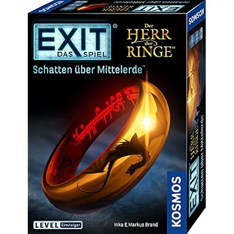 Kosmos 682248 EXIT - Das Spiel - Schatten über Mittelerde, Level: Einsteiger, Escape Room Spiel Cover