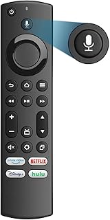 Replacement Voice Remote for Insignia/Toshiba Smart TVs. Compatible with Insignia Smart TV/Toshiba Smart TV/Pioneer/AMZ Omni/AMZ Edition TVs. 1-Year Full Warranty.