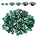 AHANDMAKER 70 Pz Cubic Zirconia Pietre, Gemme Sciolte Verdi Diamanti Piatti Pietre Preziose Gemma Diamante per Display da Tavolo, Decorazione per La Casa (5~12 mm)