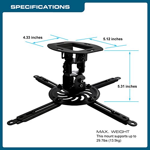QualGear Projector Ceiling Mount Accessory - Image 4