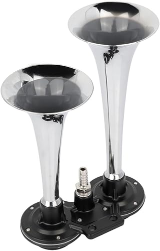 Miniatura 5 de Bocina de tren eléctrica de doble trompeta de 150 dB con compresor de aire, bocina de tren de camión, bocina de aire ruidosa para automóvil, 12 V,