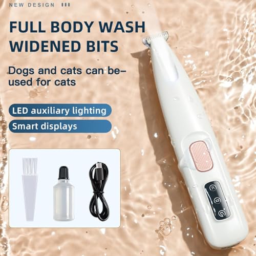 Recortadora De Patas Eléctrica - Afeitadora De De Patas | Recortador De De Patas Recargable Para Perros | Recortadora De Patas De Perro Impermeable Con Luces LED | Herramienta De Recorte Pre - Imagen 5