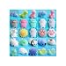 Outee 25 Pcs Mochi Squishy Animals Mini Squishies Kawaii Animal Toys Stress Relief Cat Squishy Mochi Squeeze Mini Squishies Seal Rabbit Chicken Duckling Elephant Sheep Cat, Random Color