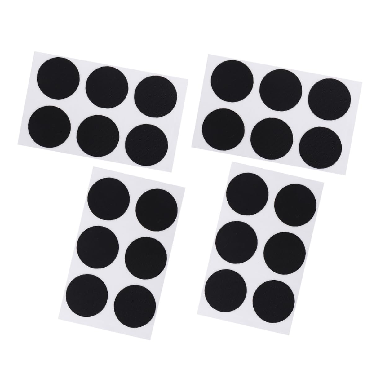 PRETYZOOM Bike Tire Patch Kit 4 Sheets Professional Inner Patches for Tubes No Glue 24 Pcs Total Random Color