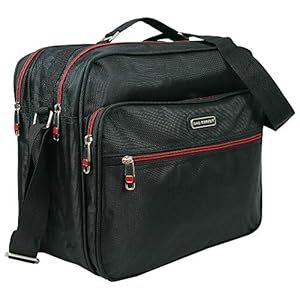 BAG STREET INTERNATIONAL Robuuste werktas | handtas voor mannen | vliegbegeleider | heren schoudertas | zwart