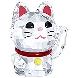 Swarovski Crystal Lucky Cat Figurine New 2018