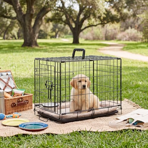 DUMOS 30 Inch Dog Crate, Puppy Small Medium Foldable Dog Cage Pet Kennel by DUMOS - Used condition - Image 7