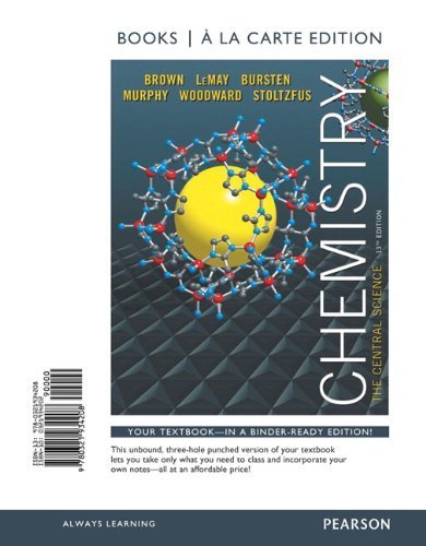 Chemistry: The Central Science, Books a la Carte Edition (13th Edition ...