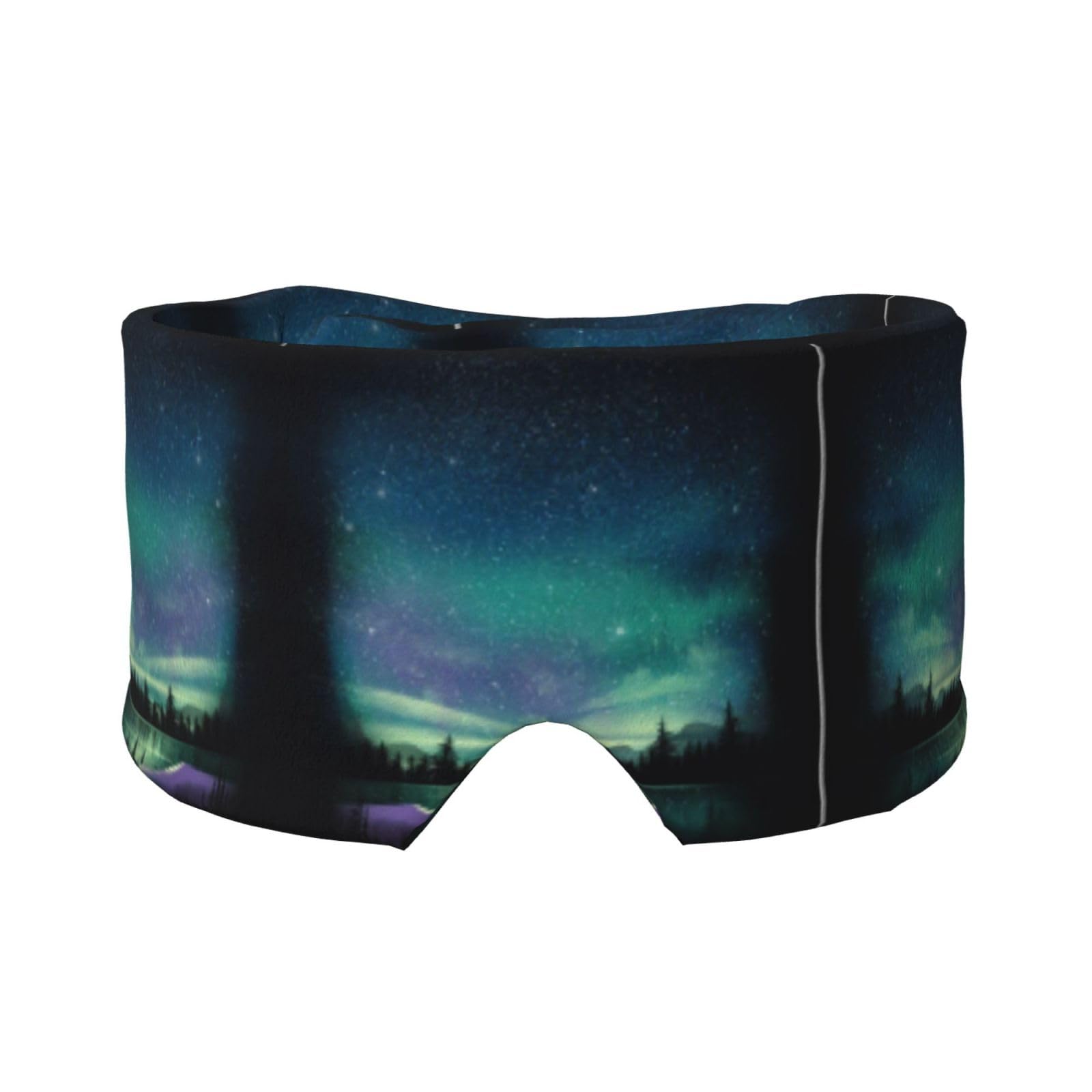 JBYJBXCelestial Night Sky Print Sleep Aid Adjustable Polyester Sleep Eye Ear Muffs Mask Travel Yoga Meditation