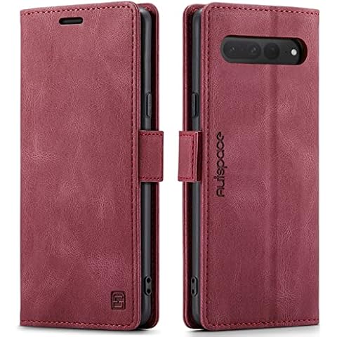 HAII Case for Google Pixel 7 Pro,PU Leather Folio Flip Wallet Case with [RFID Blocking] Card Holster Kickstand Magnetic Closure Shockproof Phone Cover for Google Pixel 7 Pro 5G 2022 (Red) Cover