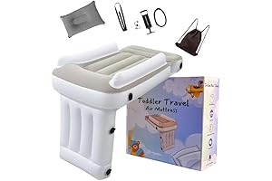 SkyNap Inflatable Jet Kids Bed Box - Snuggle in Kids Airplane Bed Extender