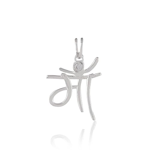 925 Sterling Silver Maa Pendant Chain For Men Women & Girls