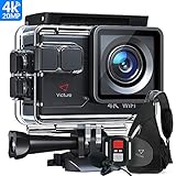 VIDEOCÁMARAS 4K Y PANTALLA 2.0 PULGADAS - Cámara deportiva AC700 ofrece 4K 30 fps o 2.7K 30 fps de video y fotos de 20 megapíxeles, y un ángulo amplio de 170 grados hace que sea más real como mirar desde tus ojos.