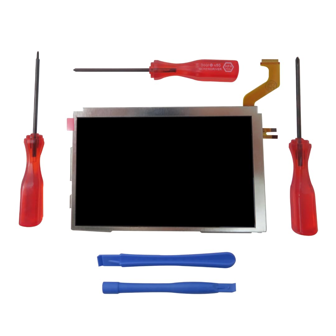 Écran LCD amélioré avec outils de remplacement pour Nintendo 3DS XL/LL (haut/supérieur)
