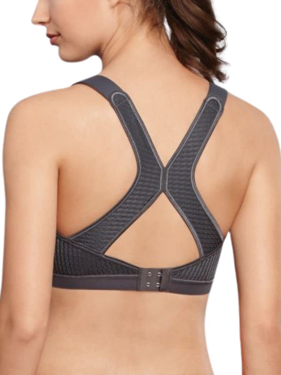 Biustonosz damski Anita Sport-BH X-Back, Szary wrzos, 90E