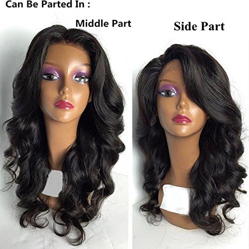 Aliceprincess Peruvian Full Lace Wigs Human Hair Wig With Baby Hair For Black Women Free Part Body Wave Lace Front Wigs 130% Density(16inch lace front wig)