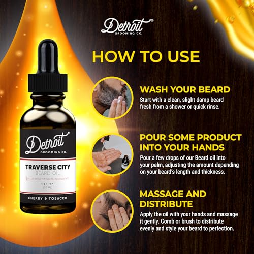 Detroit-Grooming-Co-Complete-Grooming-Fathers-Day-Gifts-for-Dad-Beard-Wash-Conditioner-Beard-Butter-and-Beard-Oil-Cherry-Tobacco-Scent-Traverse-City
