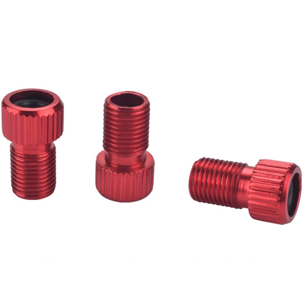 Bloepum 50PCS Converter Road Bike Bicycle Accessories Cycle Pump Tube Switch Mouth Bike Valve Adapter Black