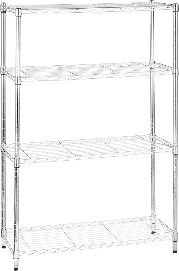 Amazon｜4段スチールラック 棚 メタルラック 耐荷重635kg 幅91.4 x