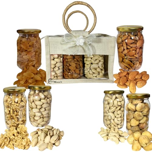 Image of NUTRI MIRACLE Rakhi Dry Fruits and Chocolates Gift Hamper for Brother Family | Festive Gift Hamper Bakset