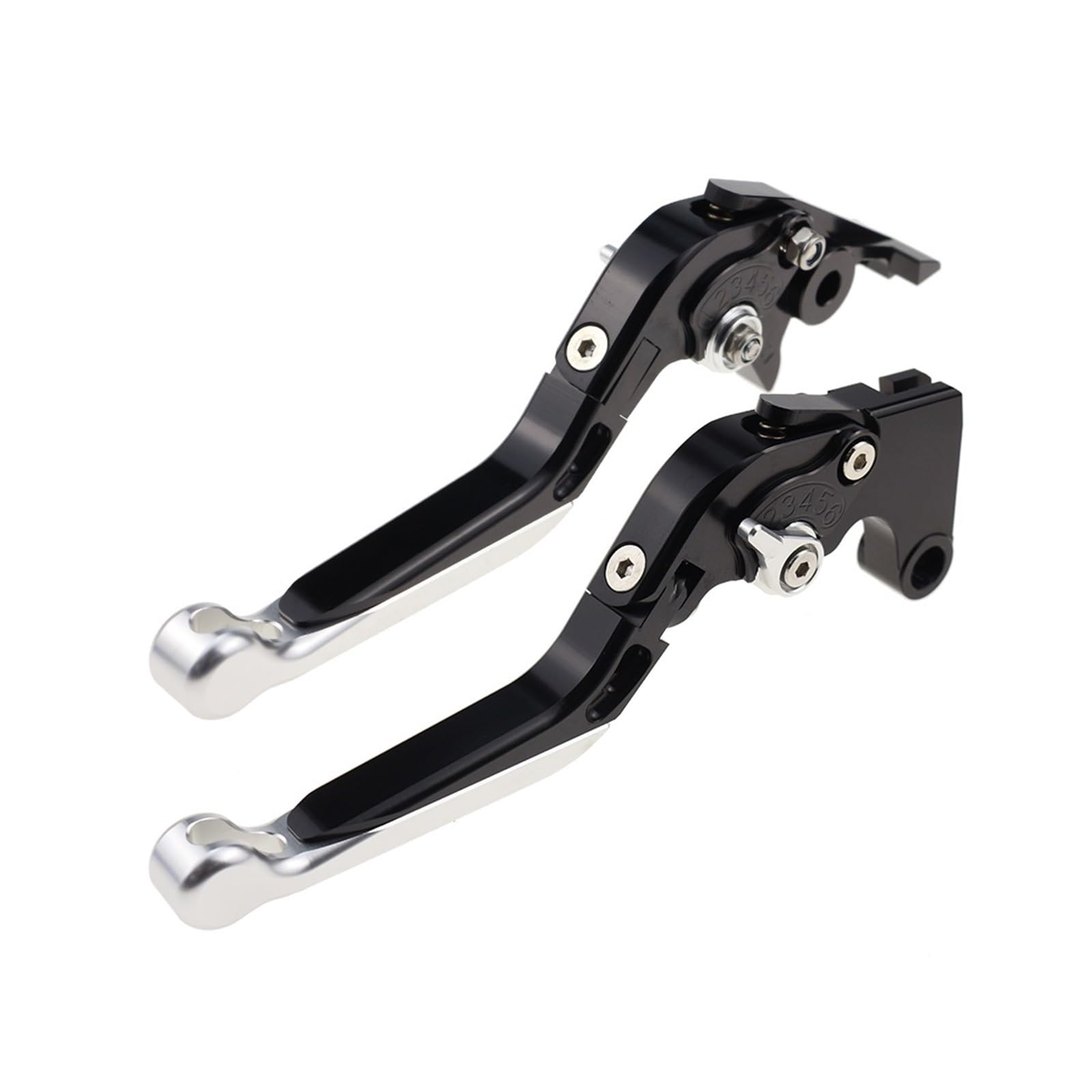 Wkdyriwo Silver1 Motorcycle Folding Extendable Brake Clutch Levers Adjustable Handle Set For Suzuki Gsxr1000 Gsx-R1000 2001-2004 Motorcycle Brake Clutch Levers