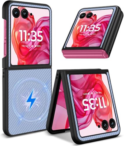 Motorola Razr 50 Ultra �P�[�X MagSafe�Ή� �ϏՌ� ���g���[�� Razr50Ultra �J�o�[ ���C�����X�[�d�Ή� moto razr50 ultra �X�}�z�P�[�X PC ���^ �y�� �C�菝�h�~ �����h�~ �X�g���b�v�z�[���t��