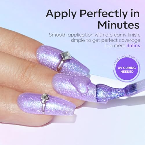 Image of modelones Gel Nail Polish Set- 6 Colors 2026 Chameleon Aurora Shimmer Glitter Gel Polish Kit Blue Green Purple Nail Gel Polish Soak Off LED Nail Lamp Nail Art Gel Kit DIY Salon Gift