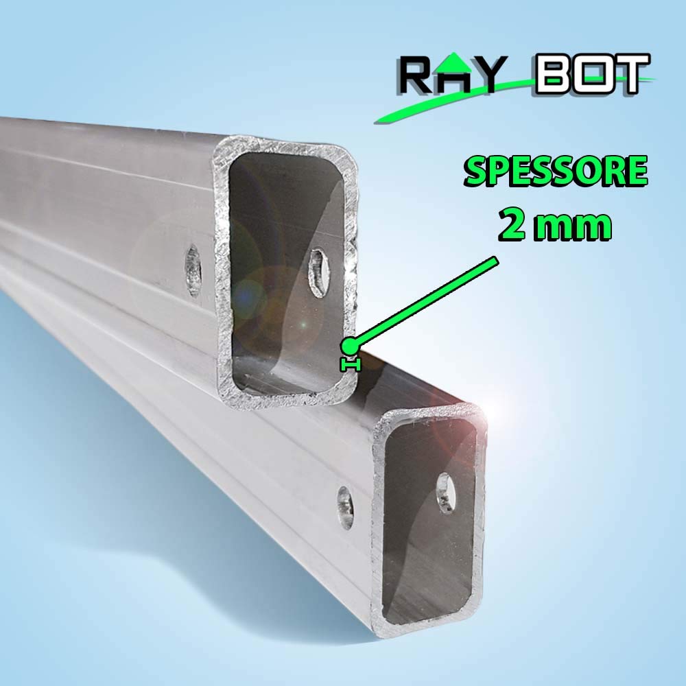 RAY BOT. Gazebo Pieghevole 3x6 LINEA TOP da 55mm alluminio, tessuti da 500g PVC impemeabile. Omologato e con certificazioni a legge (Teli Finestrati Inclusi, Blu)