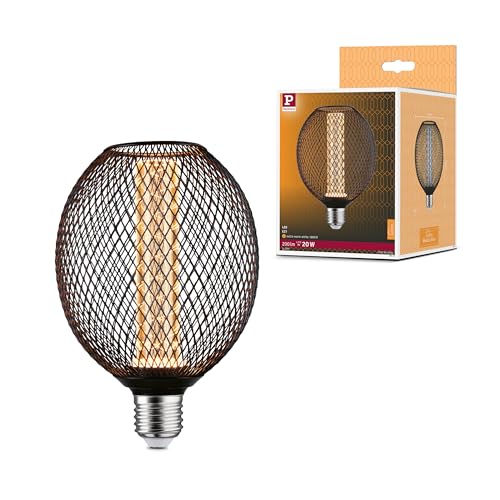 Ampoule LED E27 Paulmann 4,2W filament spirale 200lm 1800K pour eclairage deco chaleureux