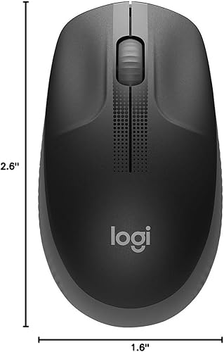 Miniatura 9 de Logitech Mouse inalámbrico M190 - Diseño de curva ambidiestro de tamaño completo, batería de 18 meses con modo de ahorro de energía, control preciso