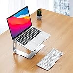 BESIGN LS03 Aluminum Laptop Stand, Ergonomic Detachable Computer Stand, Notebook Riser Compatible with Air, Pro, Dell, HP, Lenovo More 10-15.6" Laptops, Silver - Image 2