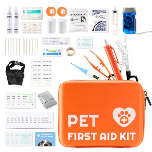 Portable Dog First Aid Kit 81pcs