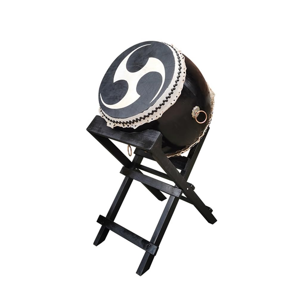 Japanische Taiko -Drum -Set Mit Versenkbarem Diagonalen Drums -Stand, Einem Mächtigen Bandinstrument,40CM