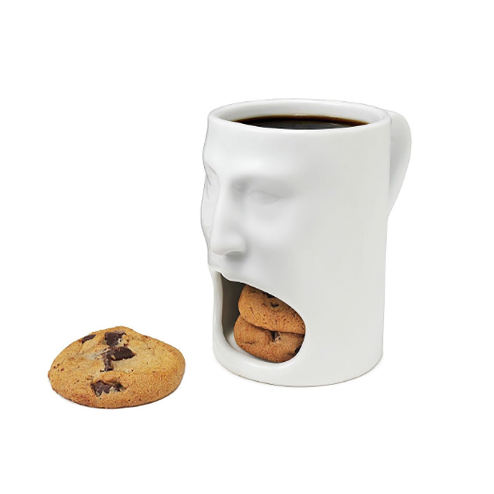 Amazon.com: Whbbbj 3D Creative Face Coffee Mug, Funny Coffee Mug with  Cookie Holder, Ceramic Tea Cup with Handle, Human Face Ceramic Milk Cup,  Creative Breakfast Drinking Mug, for Home Office Kitchen :